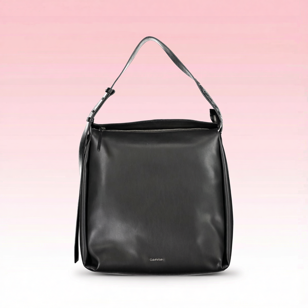 Calvin Klein - Sleek Recycled Polyester Shoulder Bag - Black Calvin Klein