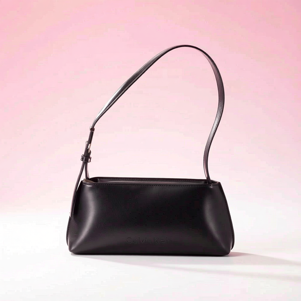 Calvin Klein - Sleek Structured Adjustable Shoulder Bag - Black Calvin Klein