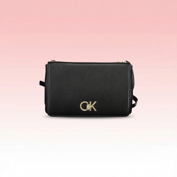 Calvin Klein - Structured Logo Crossbody Bag - Black Calvin Klein